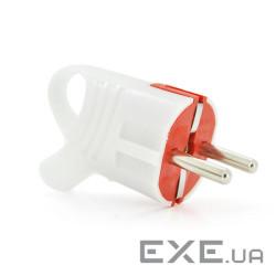 Вилка із заземленням кутова , 16A 250V A112, White, Q20