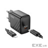 Зарядний пристрій HOCO CS22A Value USB-C PD30W + cable USB-C to Lightning Black (6942007609920)