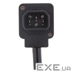 Роз"єм IEC(C14)-конектор,90ё вверх кутовий 10A,чорний (62.09.8505-1)
