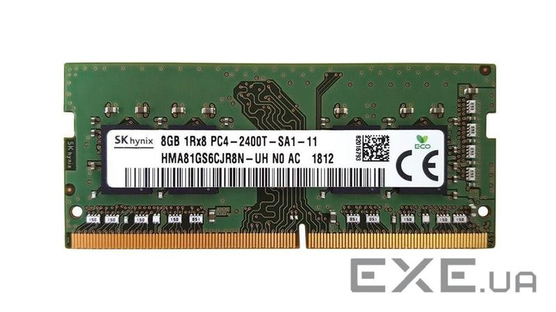 Модуль пам'яті HYNIX SO-DIMM DDR4 2400MHz 8GB (HMA81GS6CJR8N-UH)