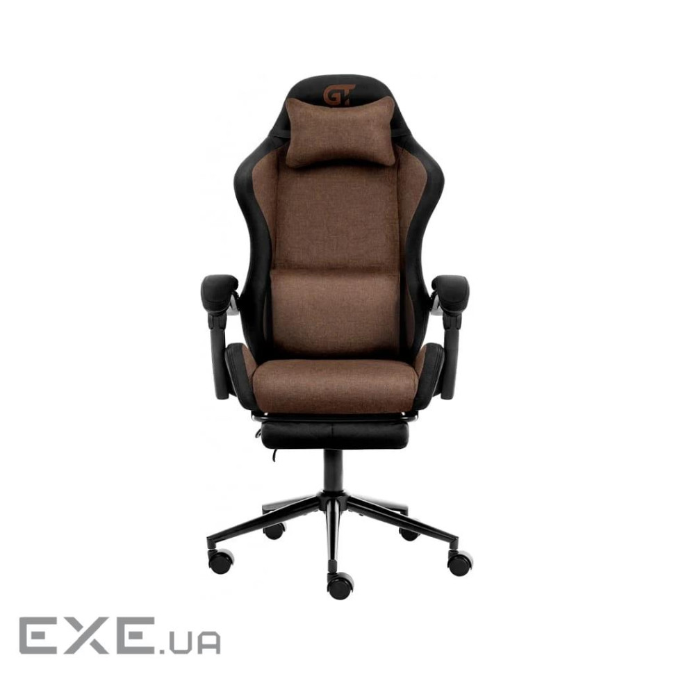 Крісло ігрове GT Racer X-2338 Brown/Black (X-2338 Fabric Brown/Black)