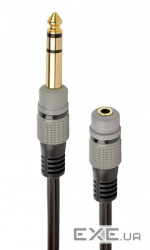 Перехідник 6.35мм M / F 3.5 мм Cablexpert (A-63M35F-0.2M)