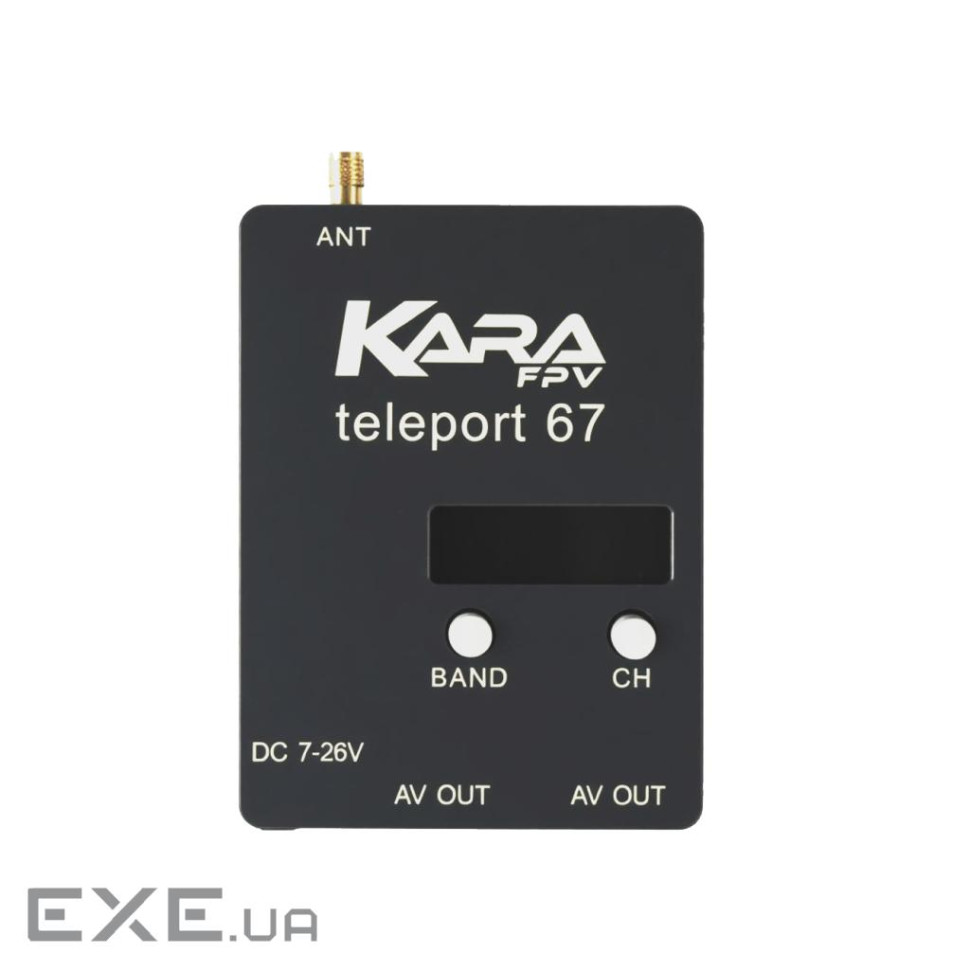 Відеоприймач (VRX) KaraFPV Teleport67 6.1G-7.2G (RX6704)