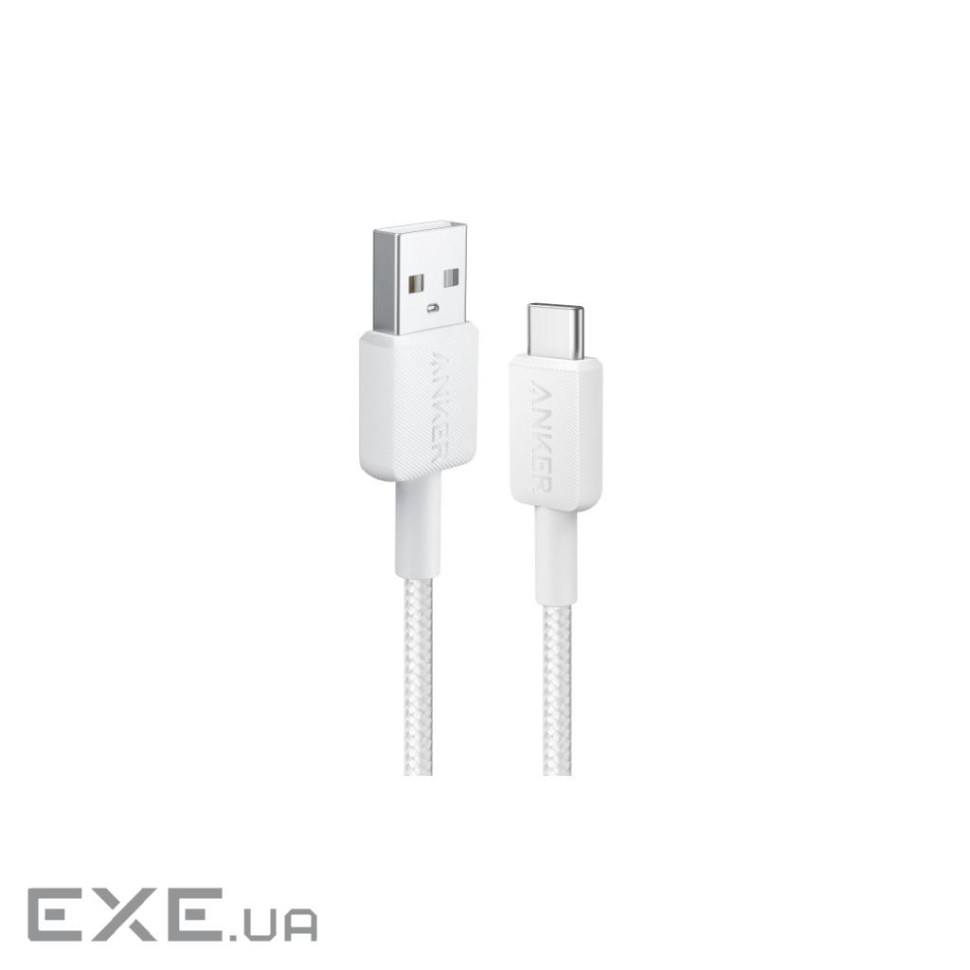 Дата кабель USB 2.0 AM to USB-C 1.8m 322 white Anker (A81H6H21)
