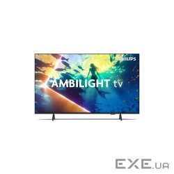Телевізор 50" 4К LED 60 Hz, Titan OS, 230 cd/m2, A mbilight, sound 20W, Wi-Fi 802.11a (50PUS8010/12)