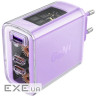 Зарядний пристрій 3xUSB 65W (2xUSB-C+USB-A) Gan A45 Fast Charger Purple alfalfa Acef (6974316282075) 3xUSB 65W (2xUSB-C+