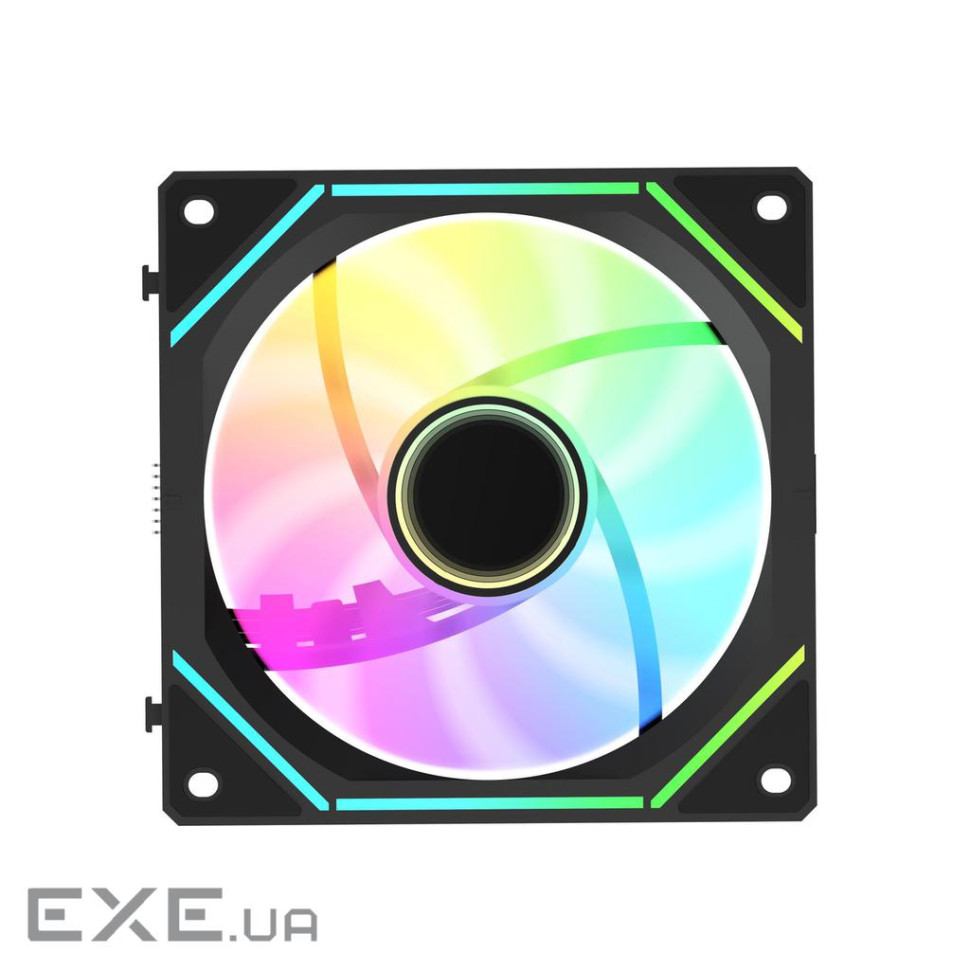 Корпусний вентилятор 120MM GAMMA F12 UNI ARGB чорний (GAMMA-F12-BK1AM01U-GL)