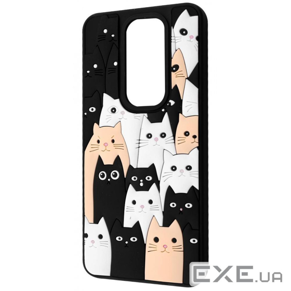 Чехол WAVE Doodle Case Xiaomi Redmi Note 8 Pro cats (64566 cats)