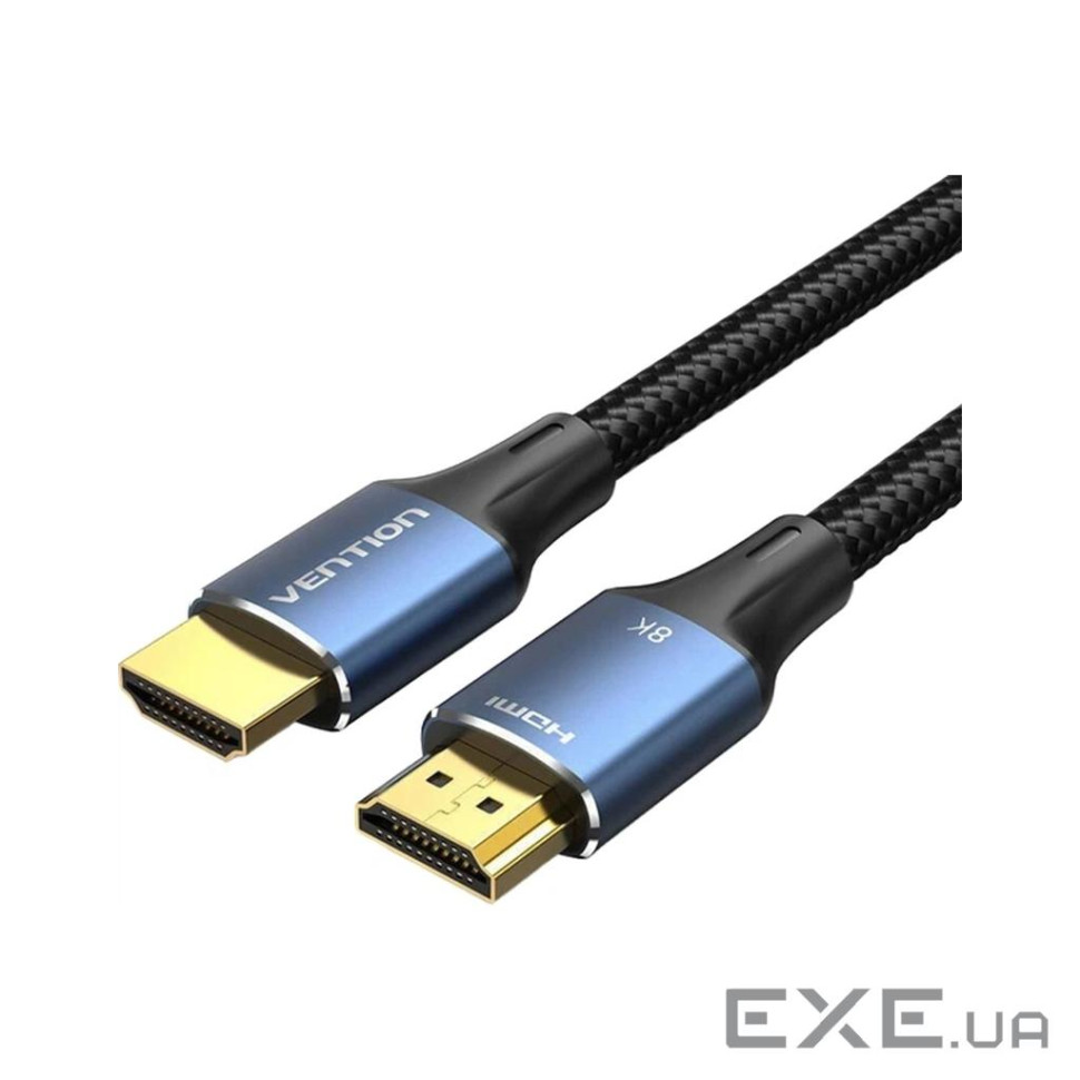 Кабель мультимедійний HDMI M to HDMI M 1.5m 16K60Hz 96Gbps gray Vention (ALVHG)