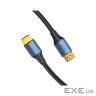 Кабель мультимедійний HDMI M to HDMI M 1.5m 16K60Hz 96Gbps gray Vention (ALVHG)