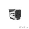 Фільтр HOCO AC5 на 1 розетку + 2 USB, 220В, кабель 1,5м, Black / Gray, Box (AC5ABG) , Black / Gray, Box (AC5ABG)