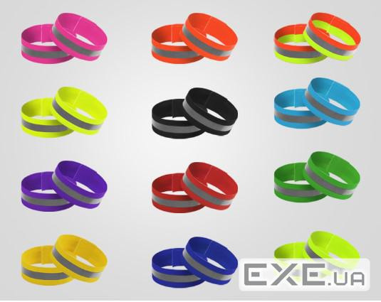 Глянсовий світловідбивний еластичний ремінець на зап&apos,ястя або щиколотку, ціна за компле (38700) (38700)