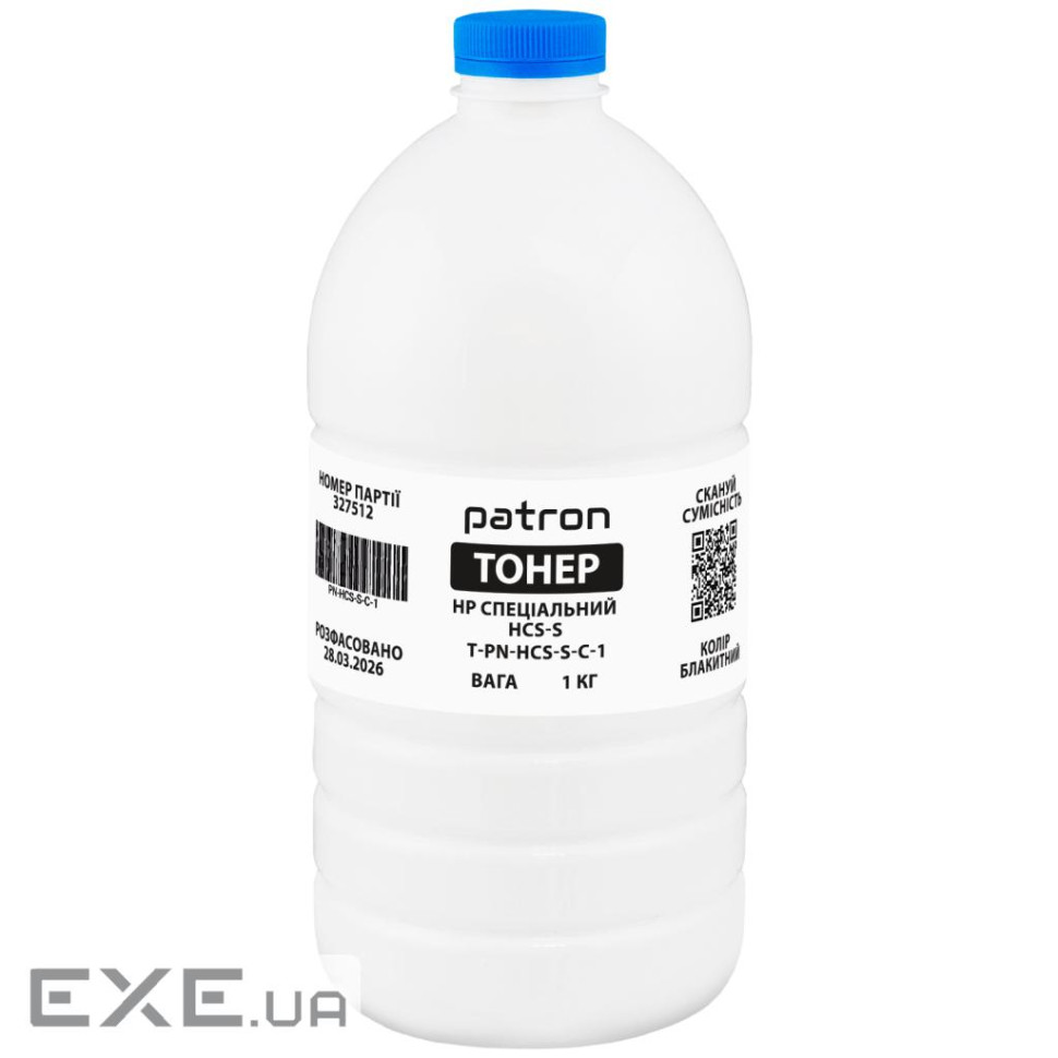 Тонер HP CLJ Pro 4203/4303/Canon 069/MF1333C Special 1kg, Cyan Patron (PN-HCS-S-C-1)