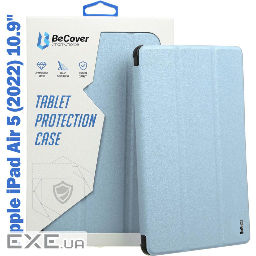 Чохол до планшета BeCover Tri Fold Soft TPU Silicone Apple iPad Air 5 (2022) 10.9" Light Bl (708510)