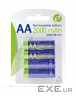Акумулятор ENERGENIE AA 2000mAh 4шт/уп (EG-BA-AA20R4-01)