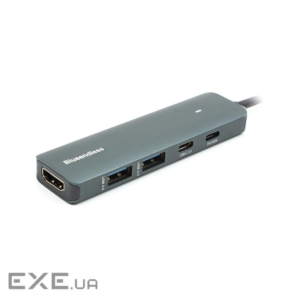 Концентратор Blueendless USB-C to 2xUSB 3.0 + USB-C PD + HDMI (CA913435)