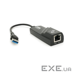 Контролер USB 3.0 to Ethernet - Сітковий адаптер 10/100/1000Mbps з проводом , Black, Blist (14904)