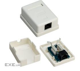 Розетка мережева RJ45 UTP6 розетка, внешняя LSA ToolFree AWG22-24, HQ, белый (75.07.7632-10)