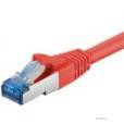 Патч-корд екранований RJ45 SFTP6a 1.0m, patch AWG27 D=6.0mm LSOH Gold Cu, червоний (75.09.3684-10)
