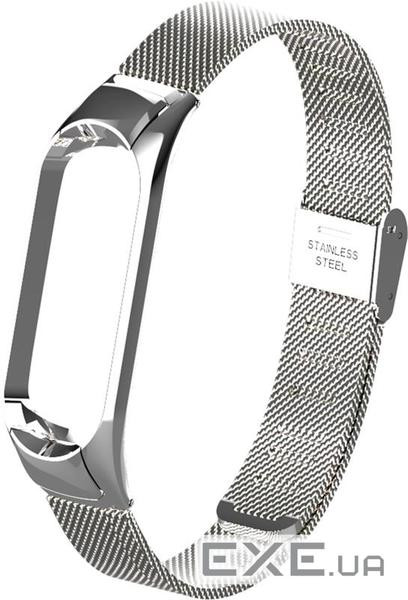 Ремінець для фітнес браслета BeCover Metal для Xiaomi Mi Smart Band 5 Silver (705147)