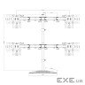 Кріплення настільне для 4-х моніторів VINGA TD22-1054 10"-32" Black