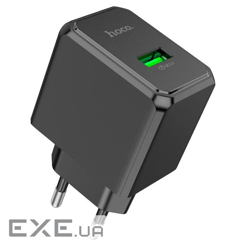 СЗУ 110-240V HOCO CS12A 1xUSB, 18W, Black, Blister