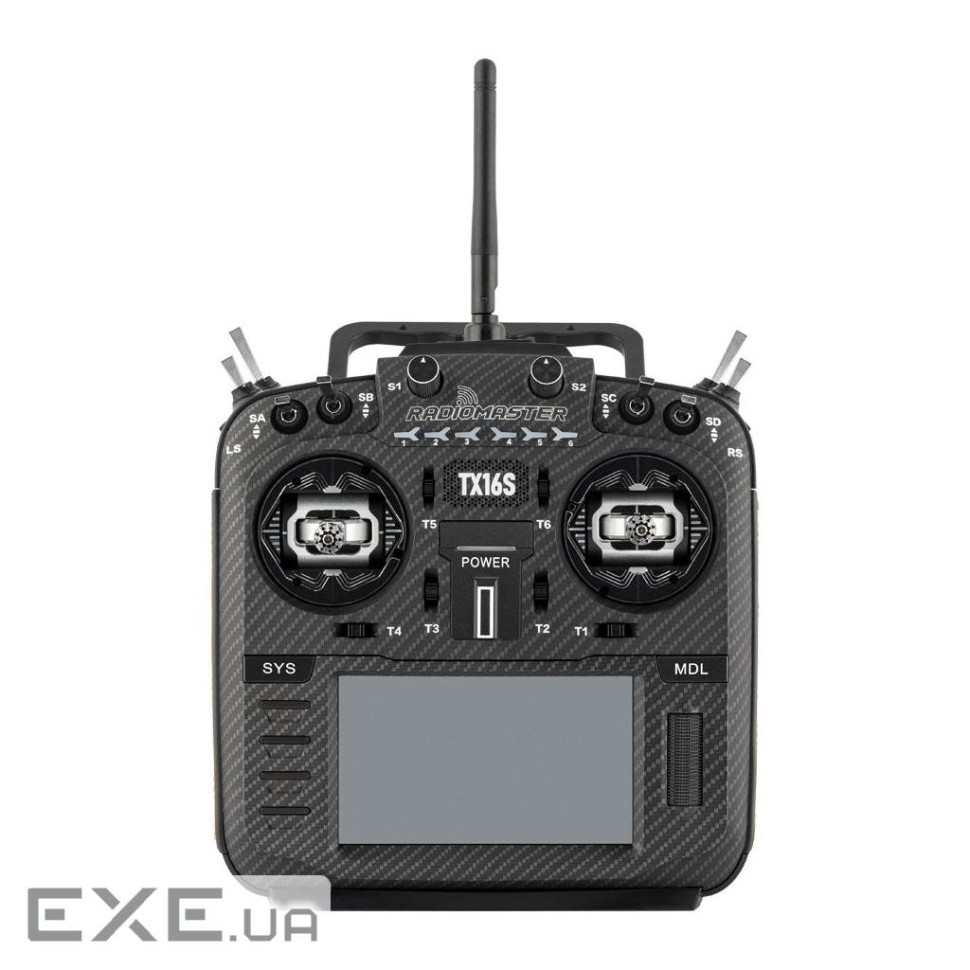 Пульт управління для дрона RadioMaster TX16S MKII MAX AG01 Gimbal ELRS Black M2 (H (HP0157.0025-BLK)