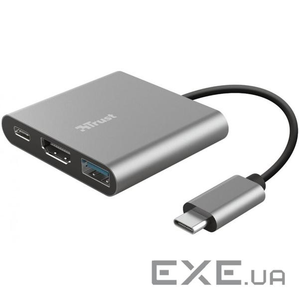 Концентратор Trust Dalyx 3-in-1 Multiport USB-C (23772)