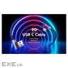 Дата кабель USB 2.0 AM to USB-C 3.0m 3A 90 corner US176 black Ugreen (70875)