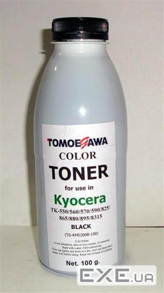 Тонер KYOCERA TK-550/825/865/880/895/8315 100г Black Tomoegawa (TG-KM5200B-100)