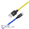 Дата кабель USB 2.0 AM to Micro 5P 1.0m National ColorWay (CW-CBUM052-BLY)