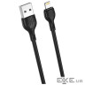 Дата кабель USB 2.0 AM to Lightning 1.0m 2.1A black XO (XO-NB200-L-1-BK)