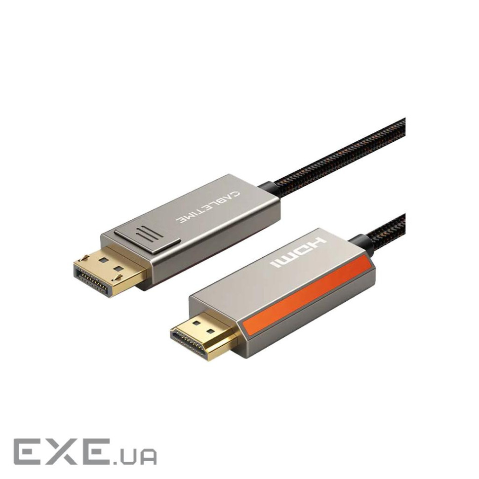 Кабель мультимедійний DisplayPort M to HDMI M 8K60Hz Cabletime (CA916405)