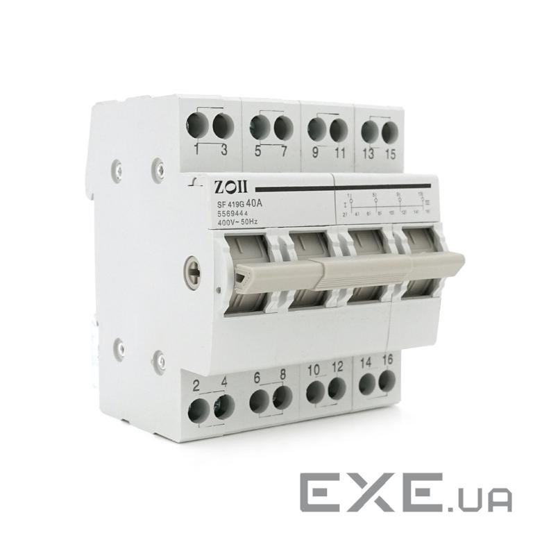 Автоматичний перемикач Voltronic SF219G-4P-40A із загальним виходом, 2-положення