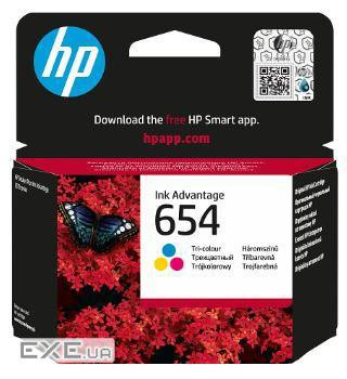Картридж HP DJ No.654 color (7FP38UE)