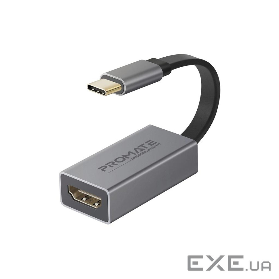 Перехідник USB-C to HDMI 4K30Hz grey Promate (medialink-h1.grey)