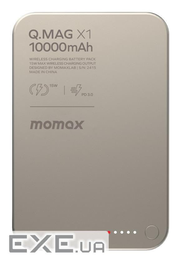 Портативний зарядний пристрій WRL 10000MAH Q.MAG X1 TITAN. IP117AE MOMAX