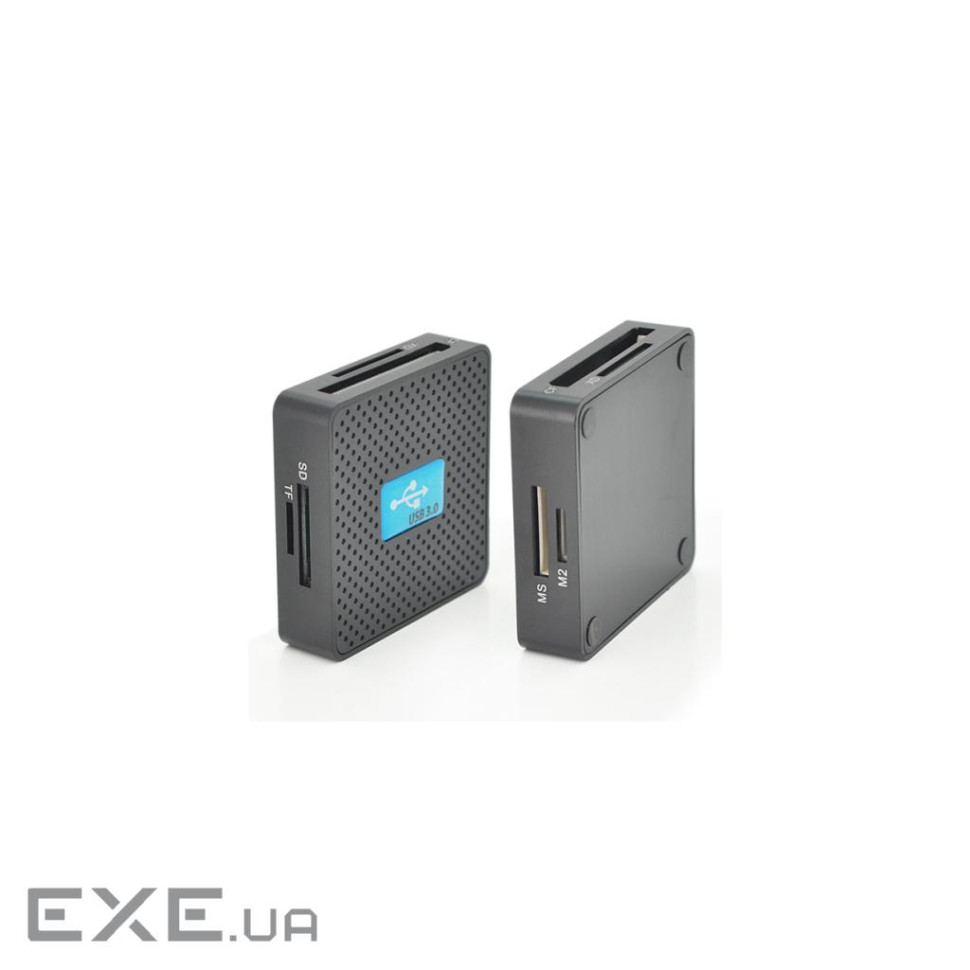 Зчитувач флеш-карт Voltronic USB 3.0 to SD/MMC/MS/TF/M2 black (HDH-939B/08624)