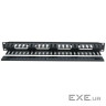 Кабельний організатор 1U з кришкою, чорний, EPNew (PLMN-060Z)