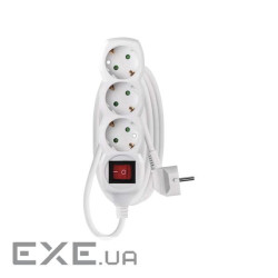 Мережевий подовжувач EMOS P1322 на 3 розетки, 10 А, 2 метра