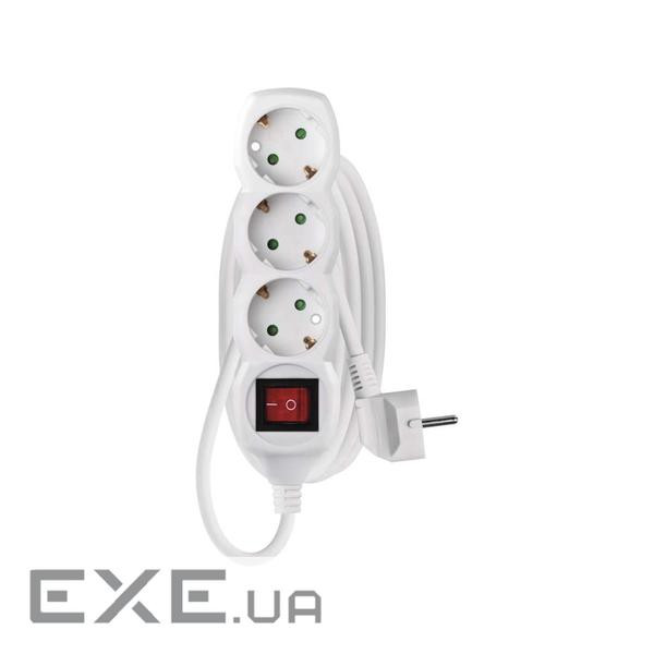 Мережевий подовжувач EMOS P1322 на 3 розетки, 10 А, 2 метра