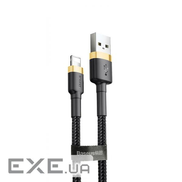 Дата кабель USB 2.0 AM to Lightning 2.0m 1.5A gold-black Baseus (CALKLF-CV1)