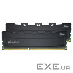 Модуль пам'яті EXCELERAM Kudos Black DDR3 1600MHz 16GB Kit 2x8GB (EKBLACK3161611AD)