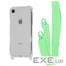 Чохол WAVE Clear Case with Strap iPhone Xr green (57005 green)
