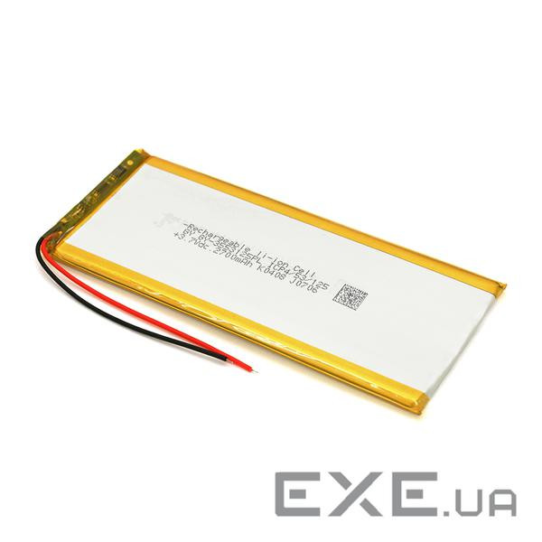 Літій-полімерний акумулятор 3.5*53*125mm (Li-ion 3.7В 2700мА&middot,год) (3553125) ) (3553125)