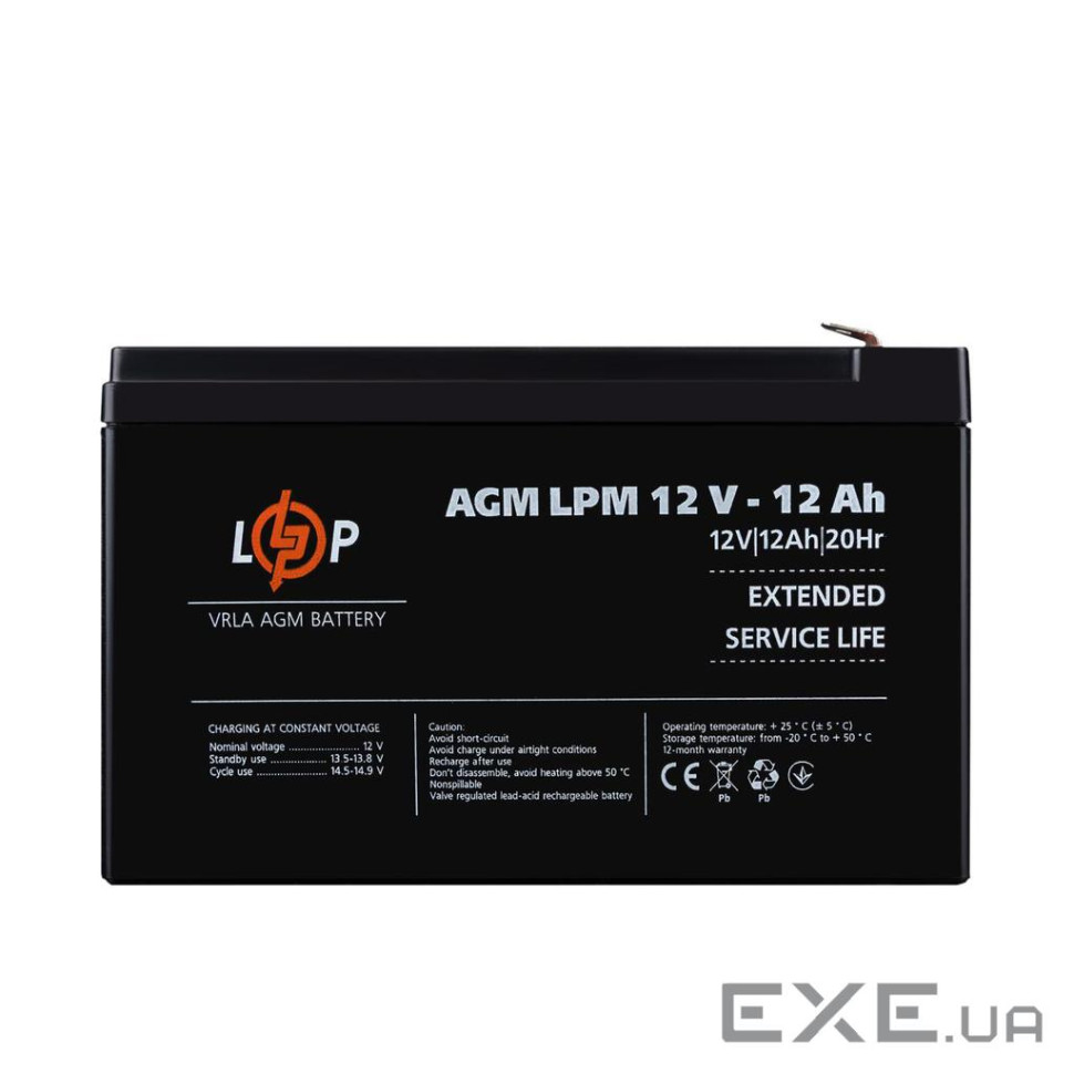 Аккумулятор AGM LPM 12V - 12 Ah (42537)