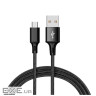 Дата кабель USB 2.0 AM to Micro 5P 2.0m 1.5A braided black XO (NB143-M2-BK)