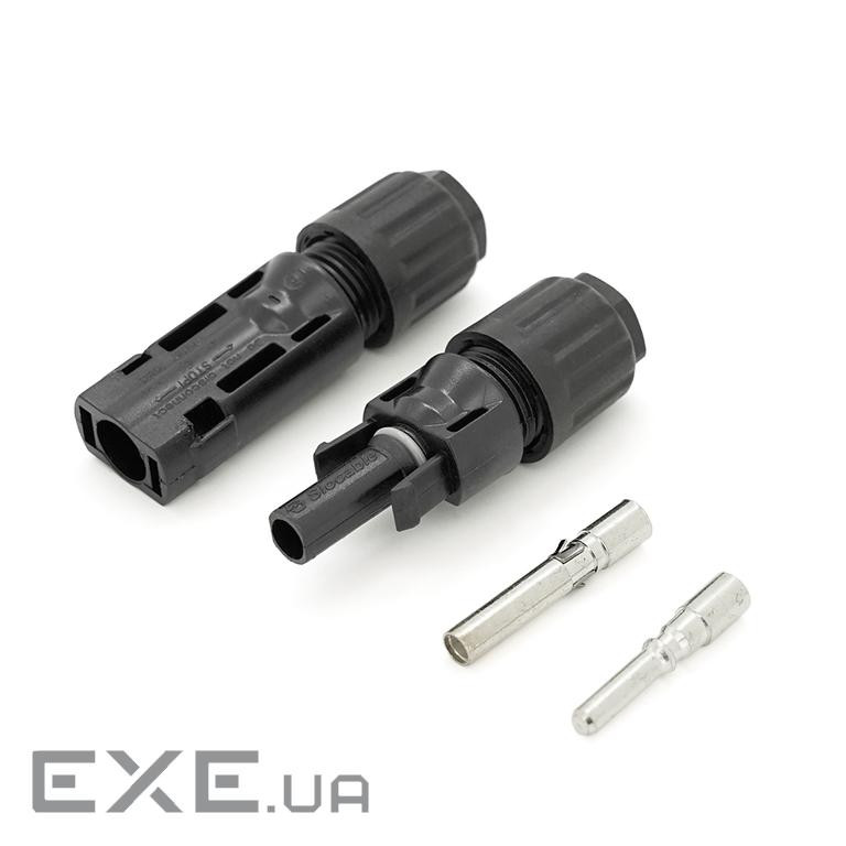 Конектор МС4 фотоелектричний 1500V50A 10мм2-IP67 для монтажу сонячних систем , Q500, O (CN40-CM-8-10)