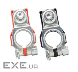 Клема для свинцево-кислотного акумулятора D6, оцинкований метал, 2 штуки в упаковці, ціна (YT-39424) (YT-39424)