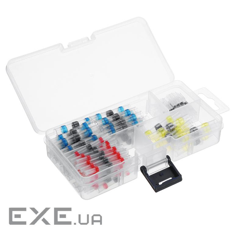 Набор термоусадочних гільз з припоєм Q100 Red 0.5-1.50mm&sup2, (35) Blue 1.50-2.50mm&amp (FY030) Q100 Red 0.5-1.50mm&sup